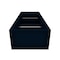 Manhattan Comfort Mulberry 35.9" Open Double Hanging Wardrobe Closet in Tatiana Midnight Blue 161GMC4 - alternate 3